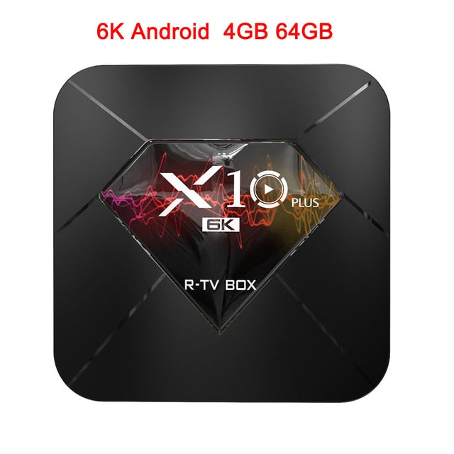 XGODY 2019 X10 Plus 6K Android 9.0 Smart TV Box Allwinner H6 Quad Core 4GB 32GB 64GB 2.4Ghz Wifi USB 3.0 H.265 Media Player Box