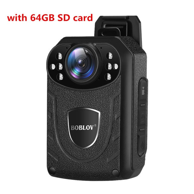 Boblov KJ21 Body Worn Camera HD 1296P DVR Video Security Cam IR Night Vision Wearable Mini Camcorders police camera
