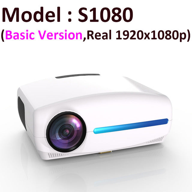 Smartldea 1080P 4K Full HD Projector,Android 9.0 Optional,1920x1080P Resolution 6500lumen,LED Proyector Home Theater,3D Beamer