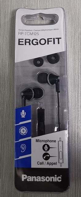 Original Panasonic RP-TCM125 In-Ear Earbuds Headsets Music Earphones 3.5mm Universal for Samsung Xiaomi huawei mobile phone