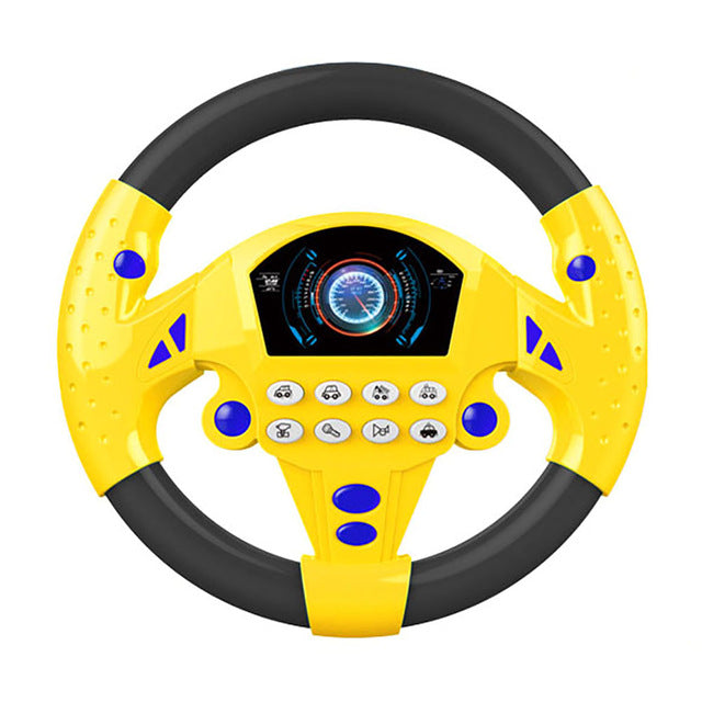 Children Musical Developing Educational Toys Simulation Steering Wheel with Light Early Education Sounding Toy For Kids