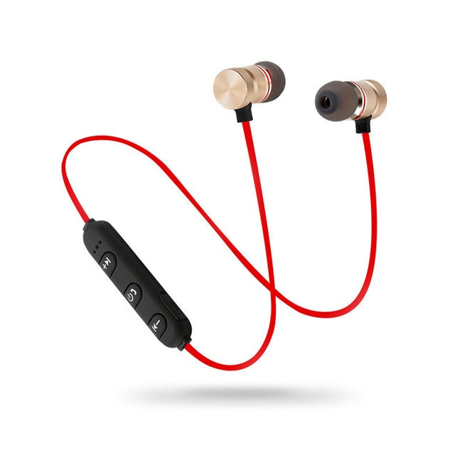 5.0 Bluetooth Earphone Sports Neckband Magnetic Wireless earphones Stereo Earbuds Music Metal Headphones With Mic For All Phones