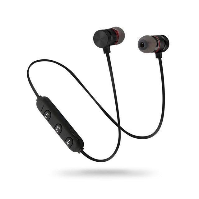 5.0 Bluetooth Earphone Sports Neckband Magnetic Wireless earphones Stereo Earbuds Music Metal Headphones With Mic For All Phones