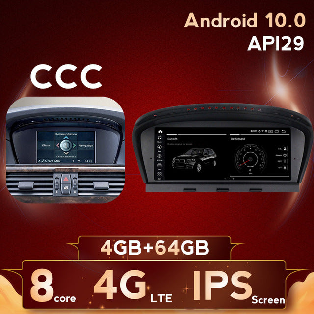 MEKEDE 8.8"HD 4G+64G Android 10 car radio multimedia player for BMW 5 Series E60 E61 E62 E63 E64 E90 E91 E92 CCC CIC system