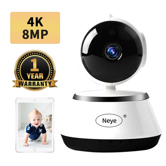 N_eye 8MP 4K/1080P HD Home Security IP Camera Two Way Audio Wireless Camera Night Vision CCTV WiFi Camera Baby Monitor Pet cam