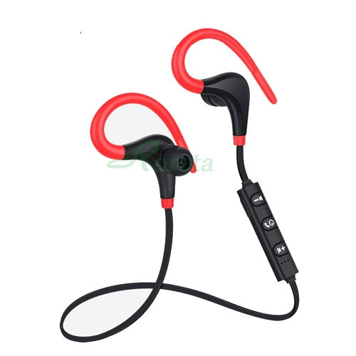 Roreta Bluetooth wireless earphone stereo ear-hook sports noise reduction earphones with microphone headset for iPhone Huawei