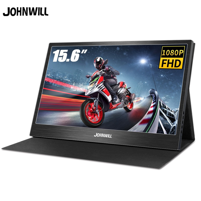 Portable Monitor 15.6” LCD USB Type C Hdmi gaming monitor ips 1080p HD display for PS4 Laptop Phone Xbox Switch Pc with Case