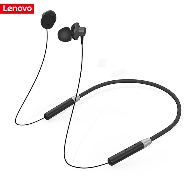 Lenovo Wireless Bluetooth Earphone Headphones Magnetic Sports Running Headset Earplug Waterproof Sport Earphones Noise Canceling