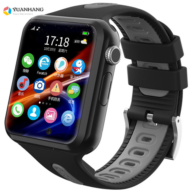 Smart GPS Wifi Location Student Kids Phone Watch Android System Clock App Install Bluetooth Remote Camera Smartwatch 4G SIM Card