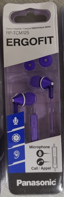 Original Panasonic RP-TCM125 In-Ear Earbuds Headsets Music Earphones 3.5mm Universal for Samsung Xiaomi huawei mobile phone