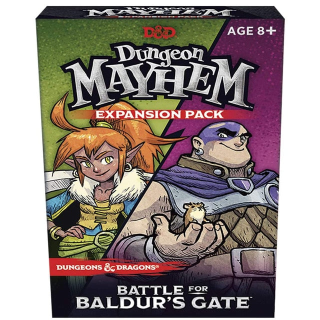 Dungeones Mayhem Dungeonsing Dragons Card Game120 Cards Toy Entertainment Party Family Friends Battle for Baldurs Gate Board