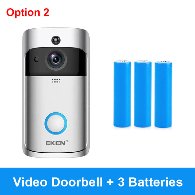 EKEN V5 Video Doorbell Smart Wireless WiFi Security Door Bell Visual Recording Home Monitor Night Vision Intercom door phone