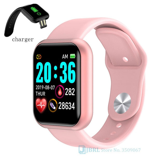 Fashion Square Smartwatch Women Waterproof Sport Watch Electronic Ladies Wrist Watch For Andriod Ios Female Smart watch Clock