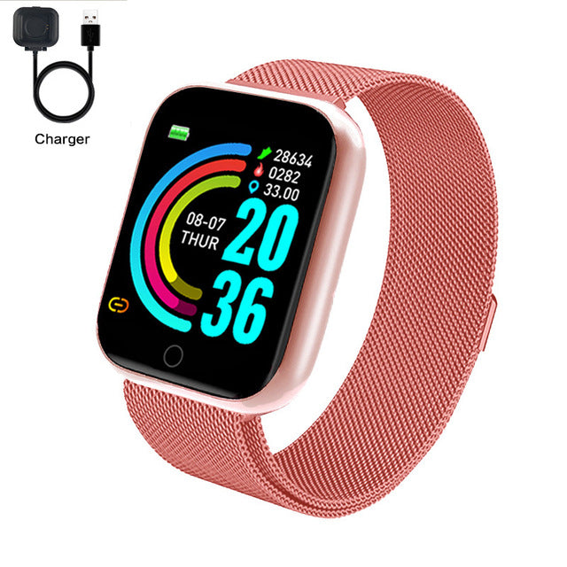 Fashion Square Smartwatch Women Waterproof Sport Watch Electronic Ladies Wrist Watch For Andriod Ios Female Smart watch Clock