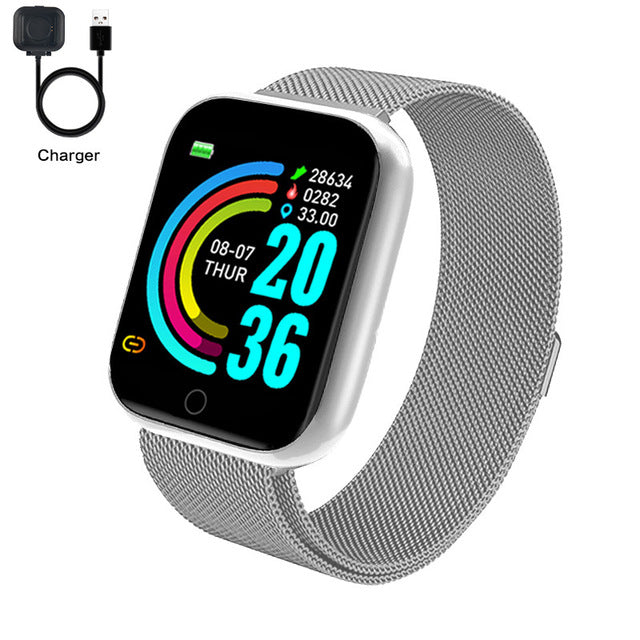 Fashion Square Smartwatch Women Waterproof Sport Watch Electronic Ladies Wrist Watch For Andriod Ios Female Smart watch Clock