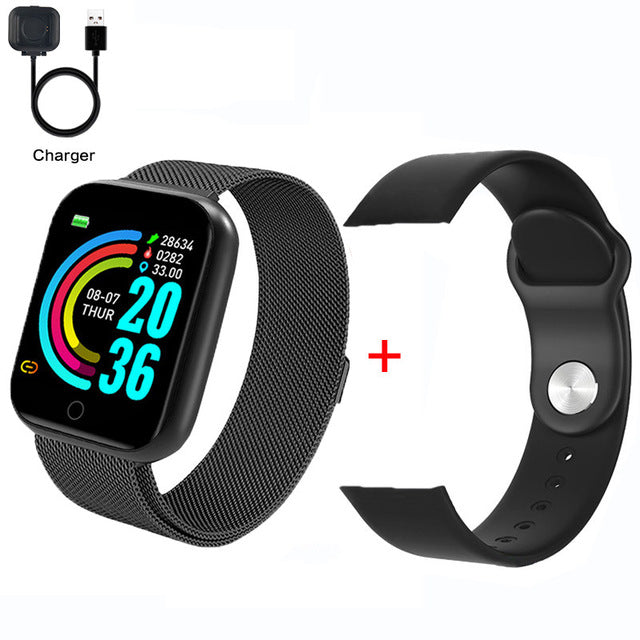 Fashion Square Smartwatch Women Waterproof Sport Watch Electronic Ladies Wrist Watch For Andriod Ios Female Smart watch Clock