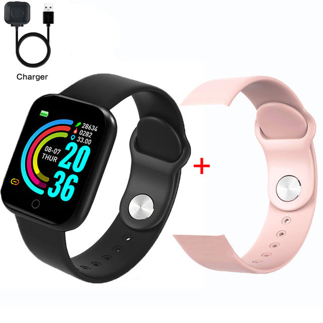 Fashion Square Smartwatch Women Waterproof Sport Watch Electronic Ladies Wrist Watch For Andriod Ios Female Smart watch Clock