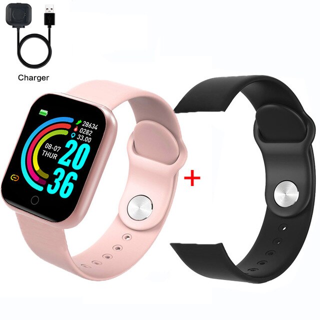 Fashion Square Smartwatch Women Waterproof Sport Watch Electronic Ladies Wrist Watch For Andriod Ios Female Smart watch Clock