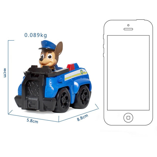 Paw Patrol Dog Puppy Patrol car Patrulla Canina toys Action Figures Model Toy Chase Marshall Ryder Vehicle Car Kids Toy