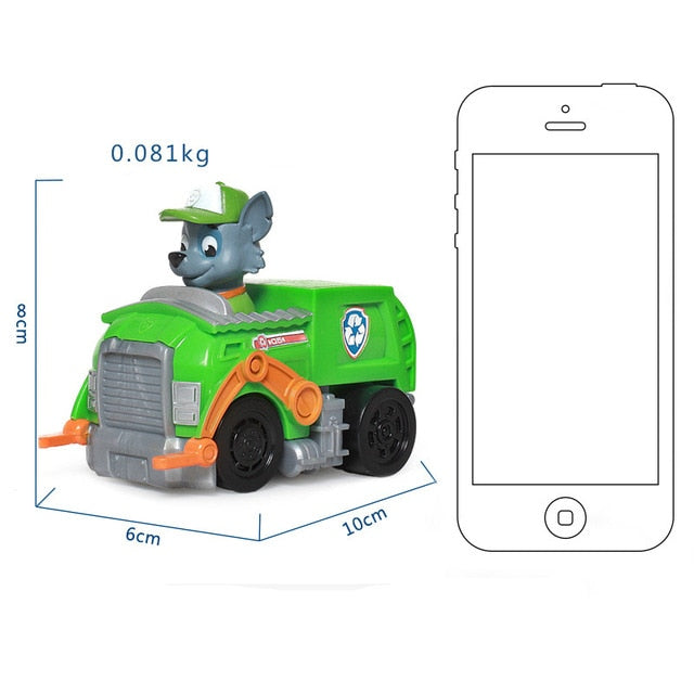 Paw Patrol Dog Puppy Patrol car Patrulla Canina toys Action Figures Model Toy Chase Marshall Ryder Vehicle Car Kids Toy