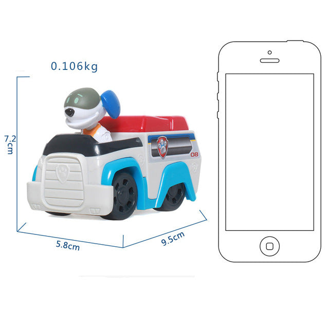 Paw Patrol Dog Puppy Patrol car Patrulla Canina toys Action Figures Model Toy Chase Marshall Ryder Vehicle Car Kids Toy