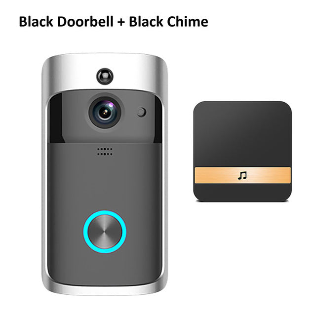 Wsdcam Smart Doorbell Camera Wifi Wireless Call Intercom Video-Eye for Apartments Door Bell Ring for Phone Home Security Cameras