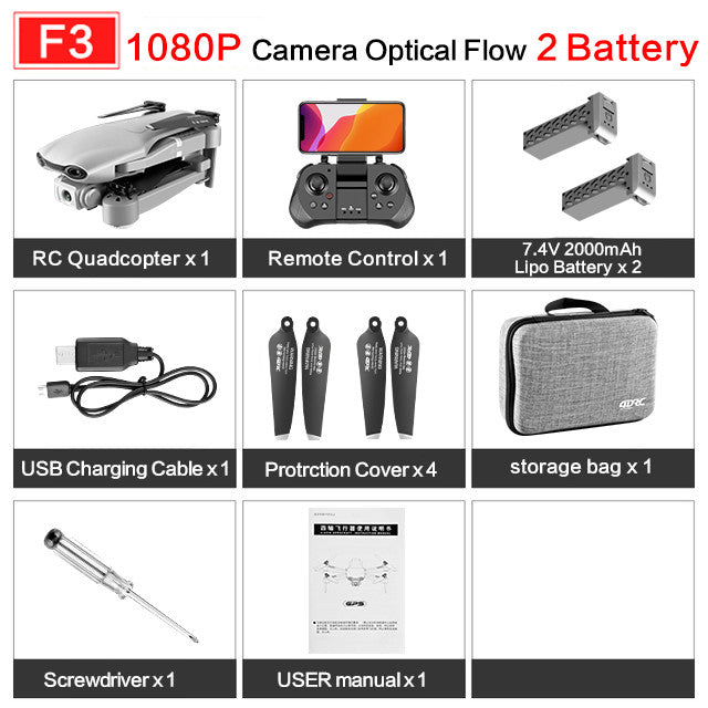 drone GPS 4K 5G WiFi live video FPV 4K/1080P HD Wide Angle Camera Foldable Altitude Hold Durable RC Drone