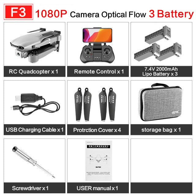 drone GPS 4K 5G WiFi live video FPV 4K/1080P HD Wide Angle Camera Foldable Altitude Hold Durable RC Drone