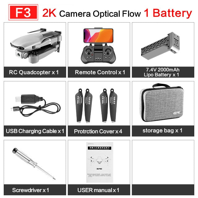 drone GPS 4K 5G WiFi live video FPV 4K/1080P HD Wide Angle Camera Foldable Altitude Hold Durable RC Drone