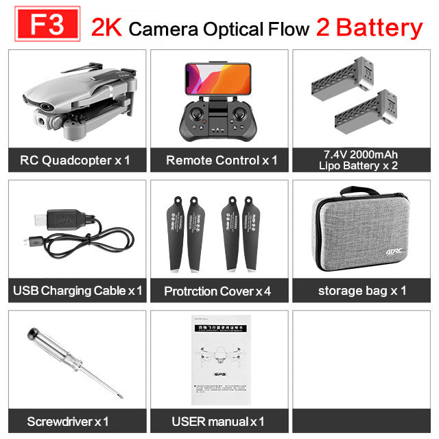 drone GPS 4K 5G WiFi live video FPV 4K/1080P HD Wide Angle Camera Foldable Altitude Hold Durable RC Drone