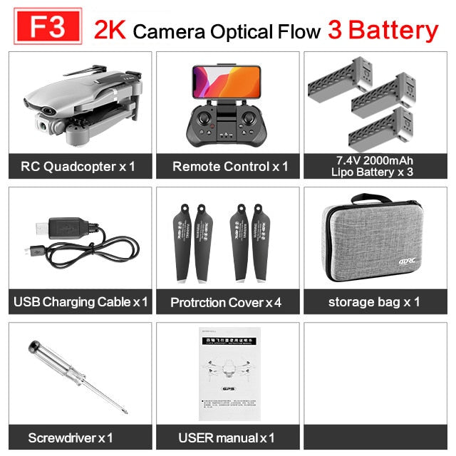 drone GPS 4K 5G WiFi live video FPV 4K/1080P HD Wide Angle Camera Foldable Altitude Hold Durable RC Drone