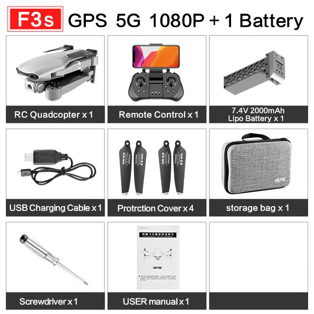 drone GPS 4K 5G WiFi live video FPV 4K/1080P HD Wide Angle Camera Foldable Altitude Hold Durable RC Drone