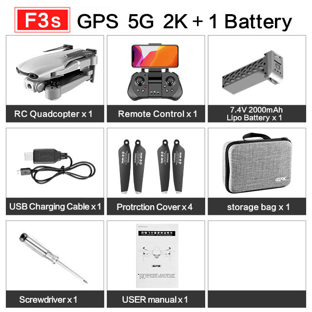 drone GPS 4K 5G WiFi live video FPV 4K/1080P HD Wide Angle Camera Foldable Altitude Hold Durable RC Drone