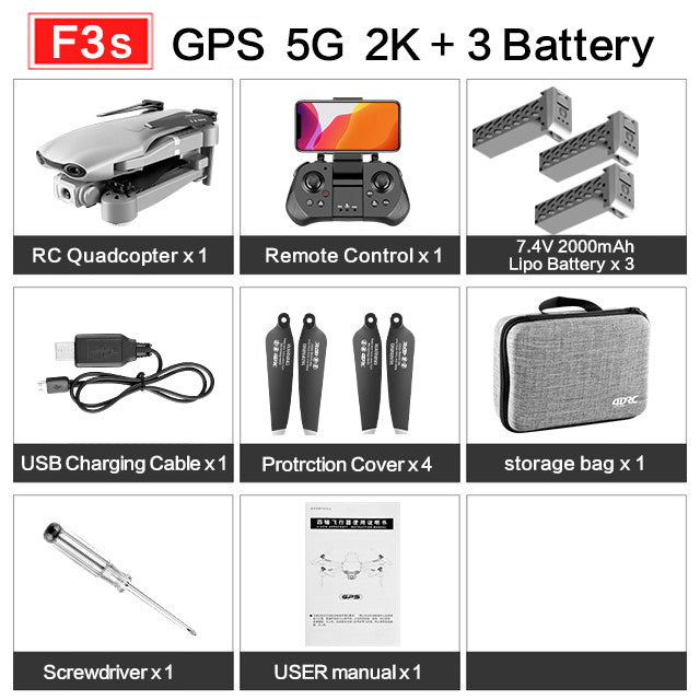 drone GPS 4K 5G WiFi live video FPV 4K/1080P HD Wide Angle Camera Foldable Altitude Hold Durable RC Drone