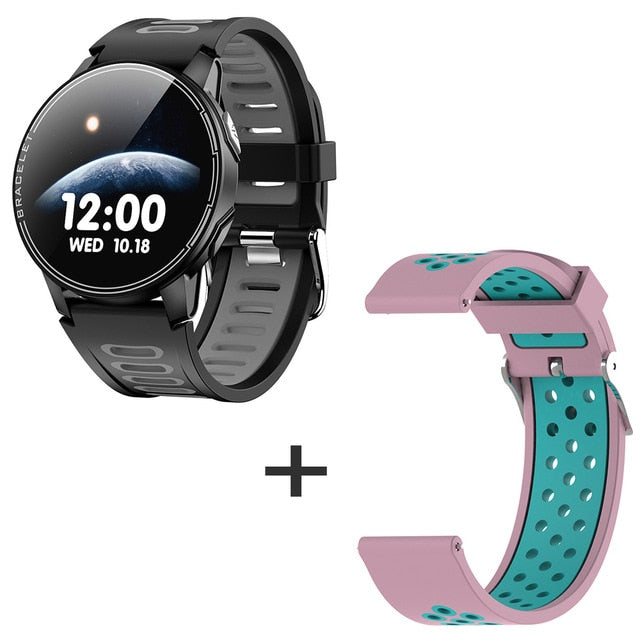 2020 New L6 Smart Watch IP68 Waterproof Sport Men Women Bluetooth Smartwatch Fitness Tracker Heart Rate Monitor For Android IOS