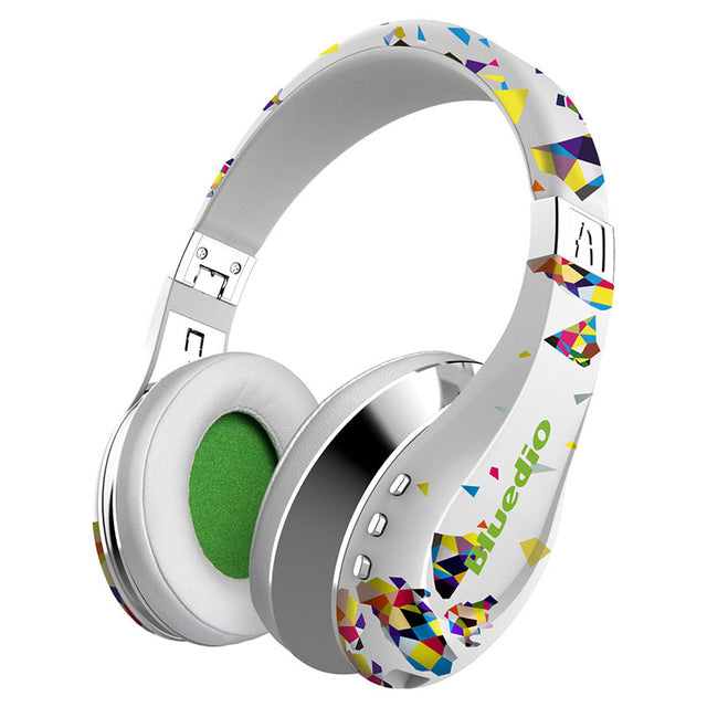 Bluedio A(Air) Bluetooth Headphones/Wireless Headset Fashionable Printed Wireless Headphone For Phone
