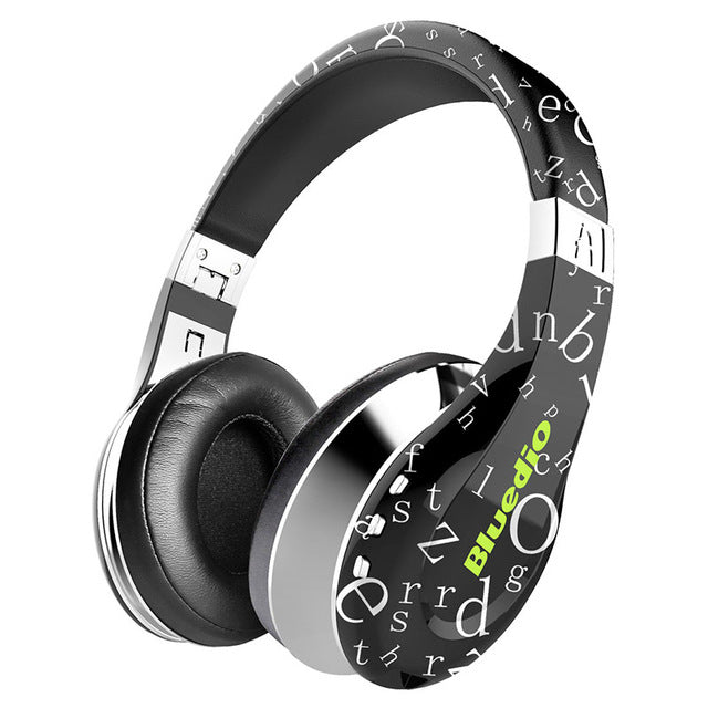 Bluedio A(Air) Bluetooth Headphones/Wireless Headset Fashionable Printed Wireless Headphone For Phone