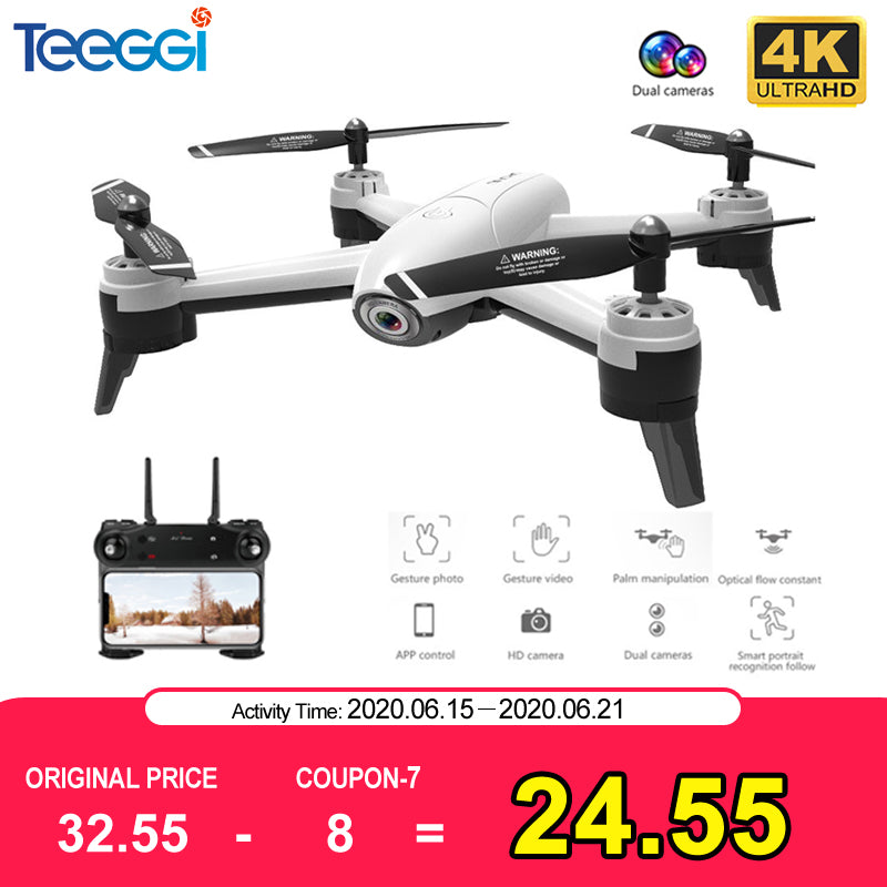 SG106 WiFi FPV RC Drone 4K Camera Optical Flow 1080P HD Dual Camera Aerial Video RC Quadcopter Aircraft Quadrocopter Toys Kid