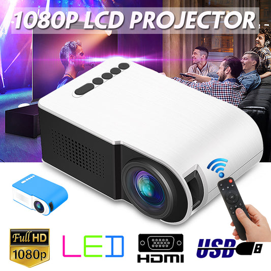 7000 lumens LED Mini Projector Portable Full HD 3D Projector TFT LCD Home Theater Entertainment Projectors Video Multi-media