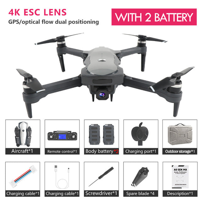 K20 Drone GPS 4K Optical Flow Dual Position WIFI FPV Drone Flight 25 Mins Quadcopter Control Distance 1800m Drone Professional