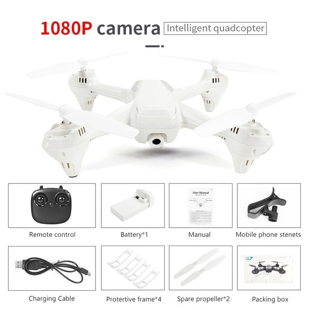 G7 Fpv Drones With Cameras HD 1080P RC Quadcopter Wifi Drone Live Camera Video Dron 20 Minutes Battery Life Altitude Hold Drones