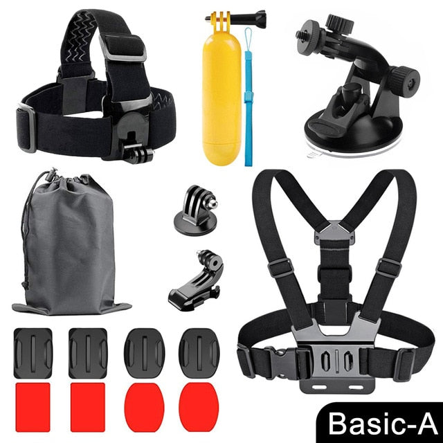 ORBMART for GoPro Accessories Set for Go Pro Hero 9 8 7 6 5 4 Black Mount for Yi 4k Mijia Case for Sjcam Action Camera