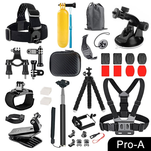 ORBMART for GoPro Accessories Set for Go Pro Hero 9 8 7 6 5 4 Black Mount for Yi 4k Mijia Case for Sjcam Action Camera
