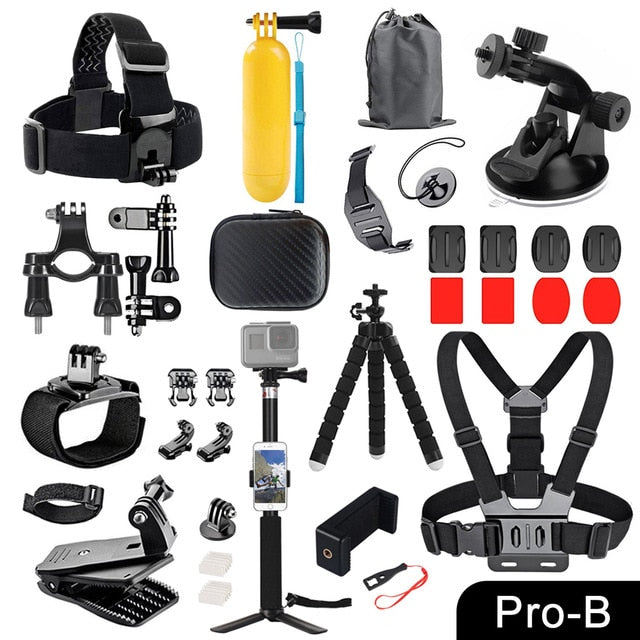 ORBMART for GoPro Accessories Set for Go Pro Hero 9 8 7 6 5 4 Black Mount for Yi 4k Mijia Case for Sjcam Action Camera