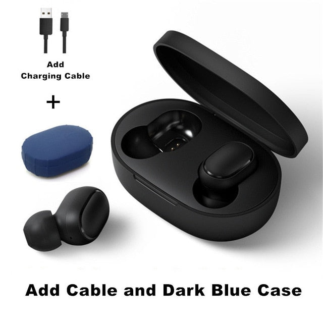 Original Xiaomi Redmi Airdots 2 TWS Earphone True Wireless Bluetooth 5.0 Stereo Bass With Mic Handsfree Earbuds AI Control
