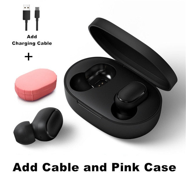 Original Xiaomi Redmi Airdots 2 TWS Earphone True Wireless Bluetooth 5.0 Stereo Bass With Mic Handsfree Earbuds AI Control