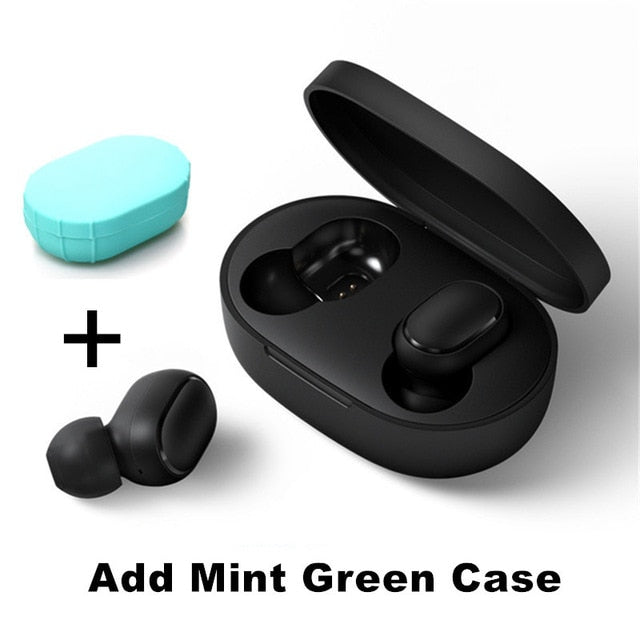 Original Xiaomi Redmi Airdots 2 TWS Earphone True Wireless Bluetooth 5.0 Stereo Bass With Mic Handsfree Earbuds AI Control