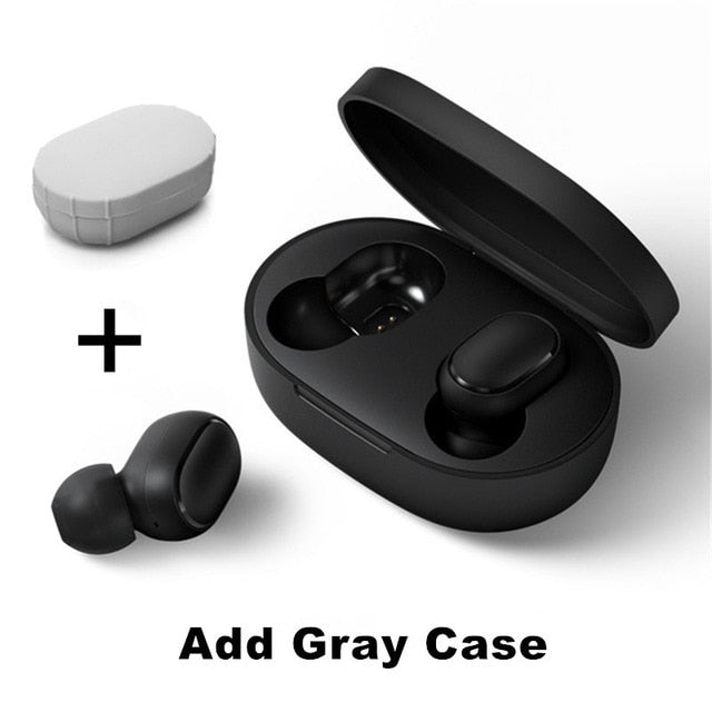 Original Xiaomi Redmi Airdots 2 TWS Earphone True Wireless Bluetooth 5.0 Stereo Bass With Mic Handsfree Earbuds AI Control