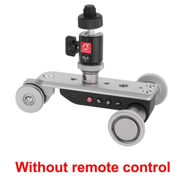 KINGJOY PPL-06SPRO Camera Slider Dolly Car Rail Systems Time Lapse Electric Motorized Dolly Car For Camera Phone Camcorder Dslr