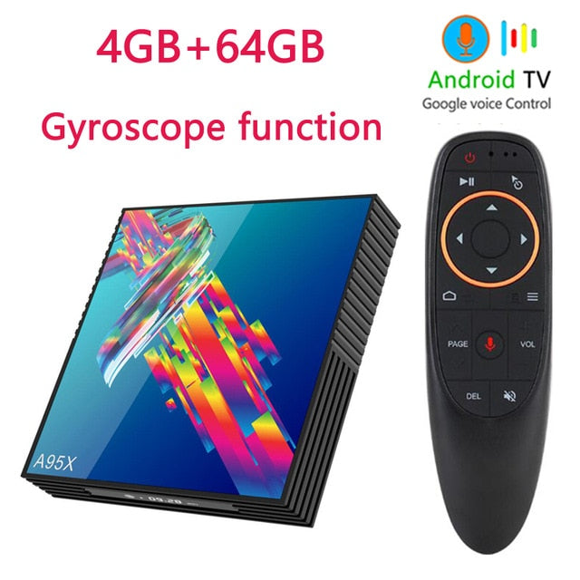 A95X R3 tv box Android 10 4k 2G 16G 4G 32G 64G 2.4G&5G WIFI BT4.2 smart tv boxes youtube mini RK3318 media player